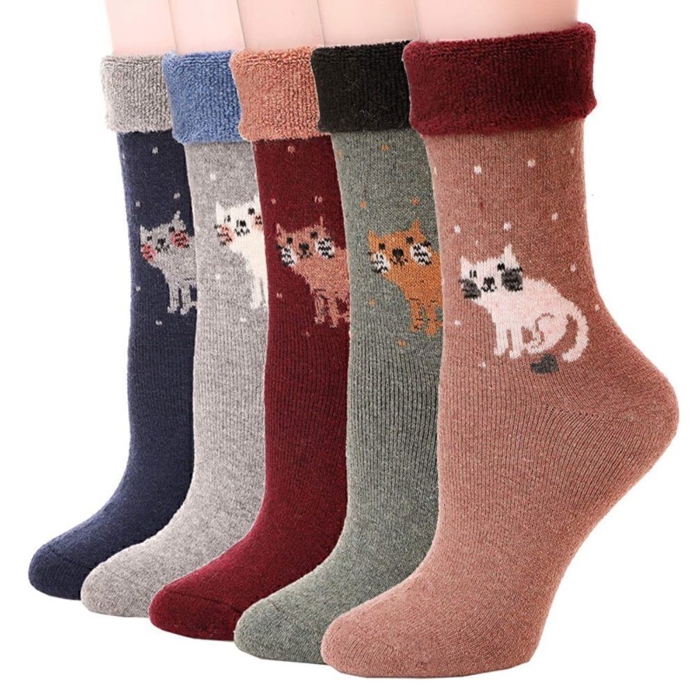 Cuffed cat socks    - Picture 2 of 6
